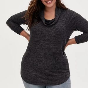 Torrid Hacci Plush Cowlneck sweater 2 XXL